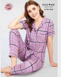 Women's Printed Night Suit