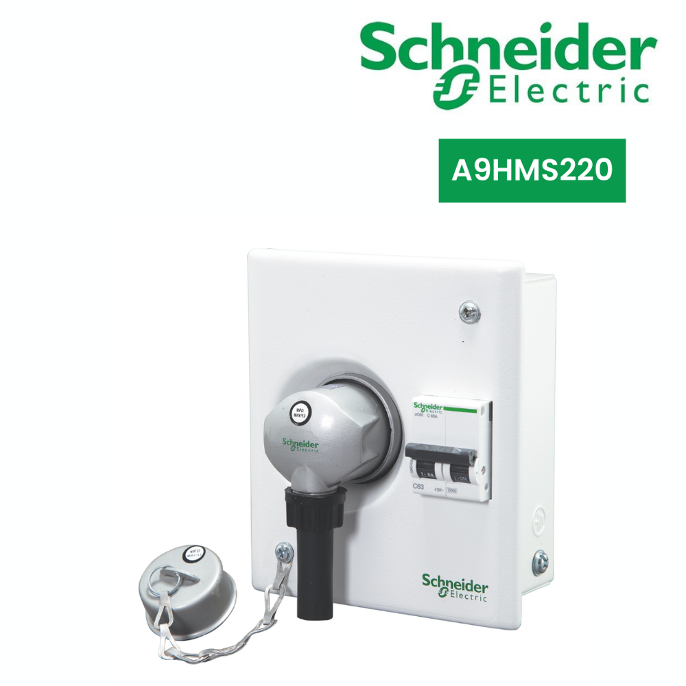 A9Hms220-Acti 9 - Metal P&S Unit - Single Door - 20A 1P+N+E 2Mod - Application: Power Socket Distribution