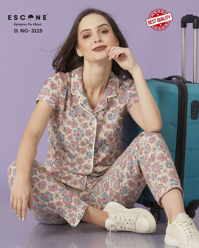 Women's Printed Night Track Suit - Feature: Good Quality