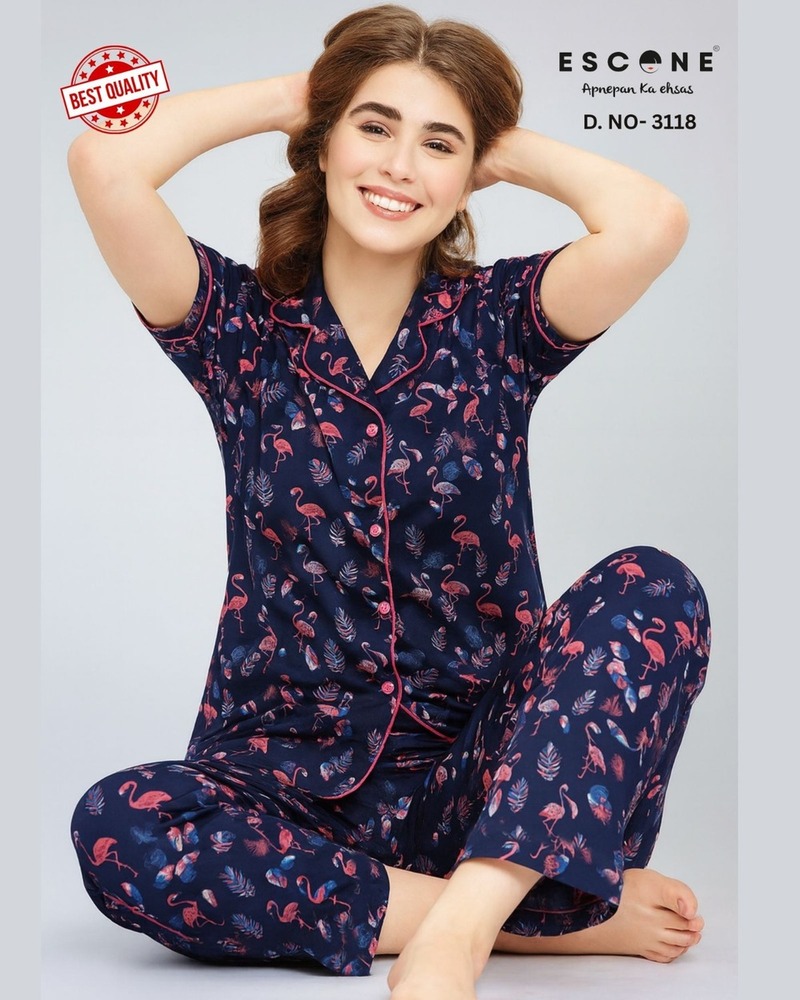 Women's Printed Night Track Suit - Feature: Good Quality
