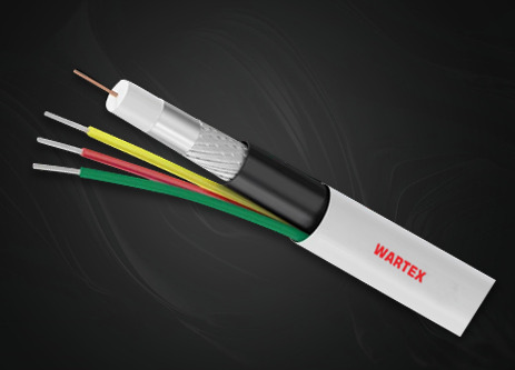 Cctv Cable - Jacket Color: White