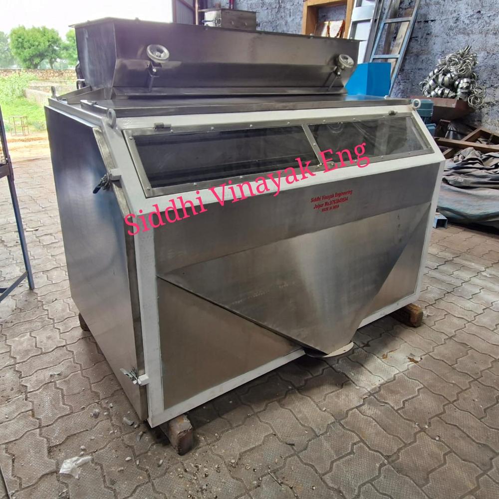 Magnetic Separator Machine - Stainless Steel, 220 Volt, Silver | Automatic Operation, Ideal for Mining, Recycling, Food Processing, Chemical Manufacturing
