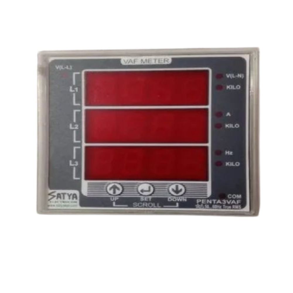 Basic VAF Meter - Mild Steel, Standard Size, Plain Grey Finish | 220 Volt, 50 Hertz Rating, 1-Year Warranty, Ideal for Industrial Applications