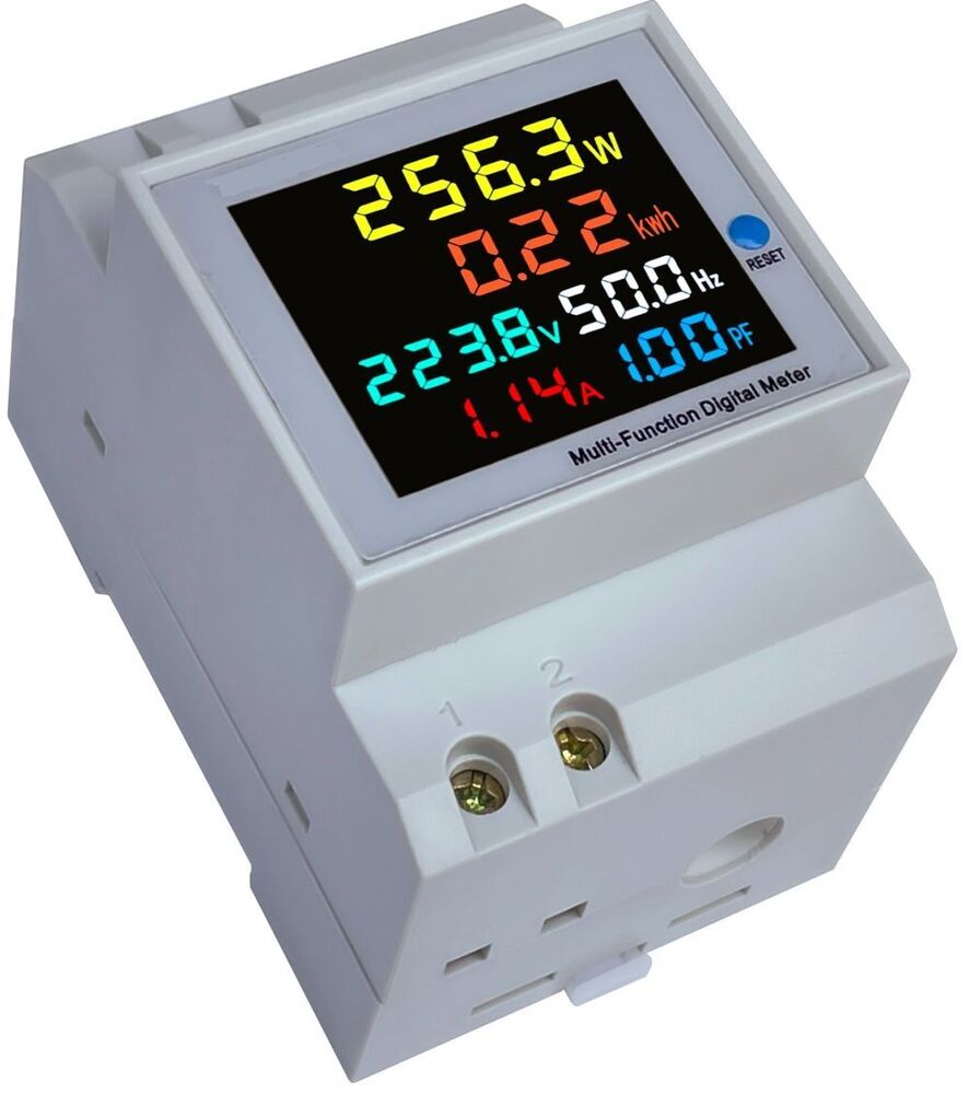 Multi-Functional Meters - Mild Steel, Standard Size, Black Finish | 50 Hertz Frequency, One-Year Warranty, Indispensable Industrial Tool