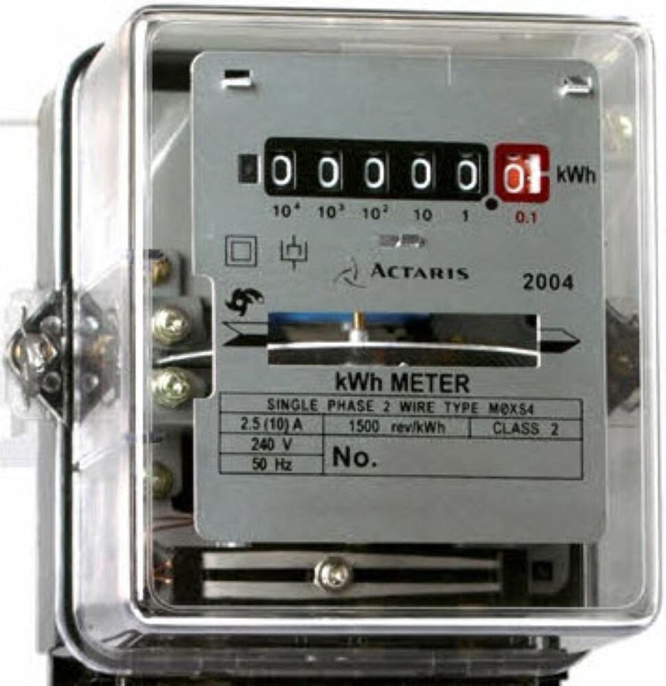 Energy Metre - Durable Plastic, Standard Size, White Color | 220 Volt Rated Voltage, 50 Hertz Frequency, Three Phase Compatibility, 1-year Warranty
