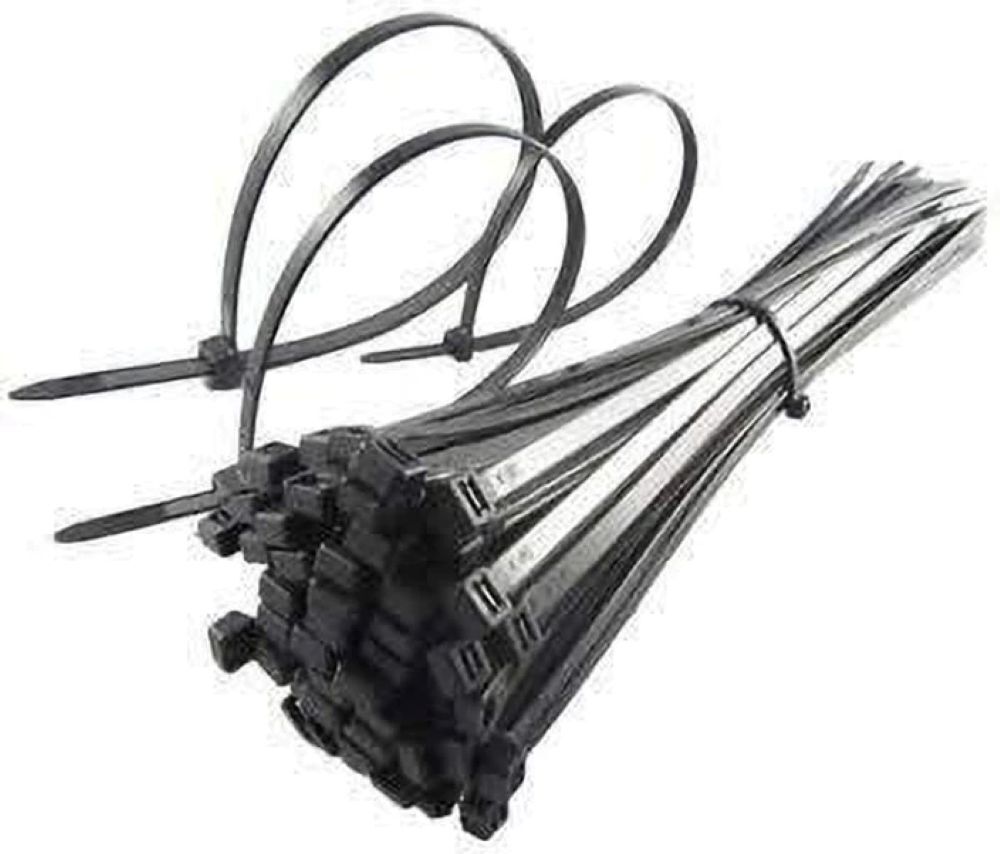 Cable Tie - Plastic Material, Standard Size, Multi-color, Plain Surface Finish | Reliable For Industrial Applications, Durable Performance