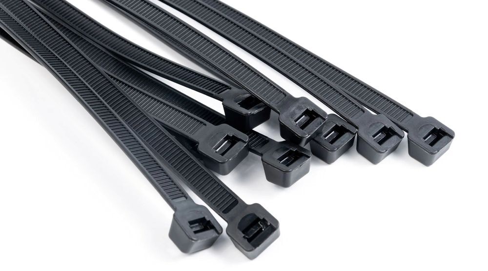 Cable Tie - Plastic Material, Standard Size, Multi-color, Plain Surface Finish | Reliable For Industrial Applications, Durable Performance