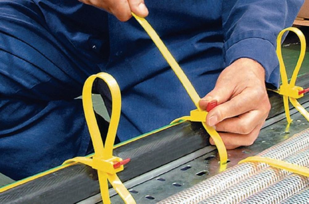 Cable Tie - Plastic Material, Standard Size, Multi-color, Plain Surface Finish | Reliable For Industrial Applications, Durable Performance