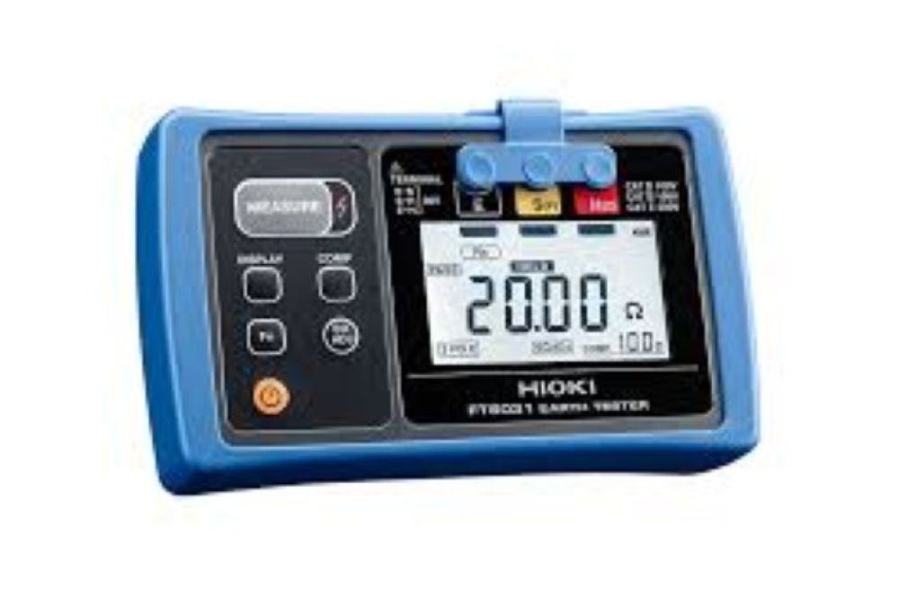 Earth Tester - Metal, Standard Size, Black | 50 Hertz Frequency, Reliable For Industrial Electrical Safety Testing
