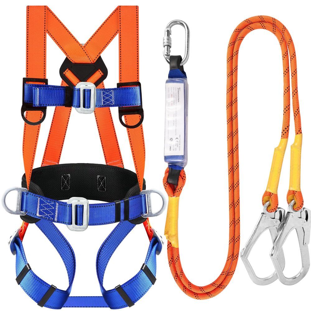 Safety Harness - Metal And High-quality Polyester, Standard Size, Multi-color Design | Unisex Fit, Reliable Security, Ideal For Industrial Applications