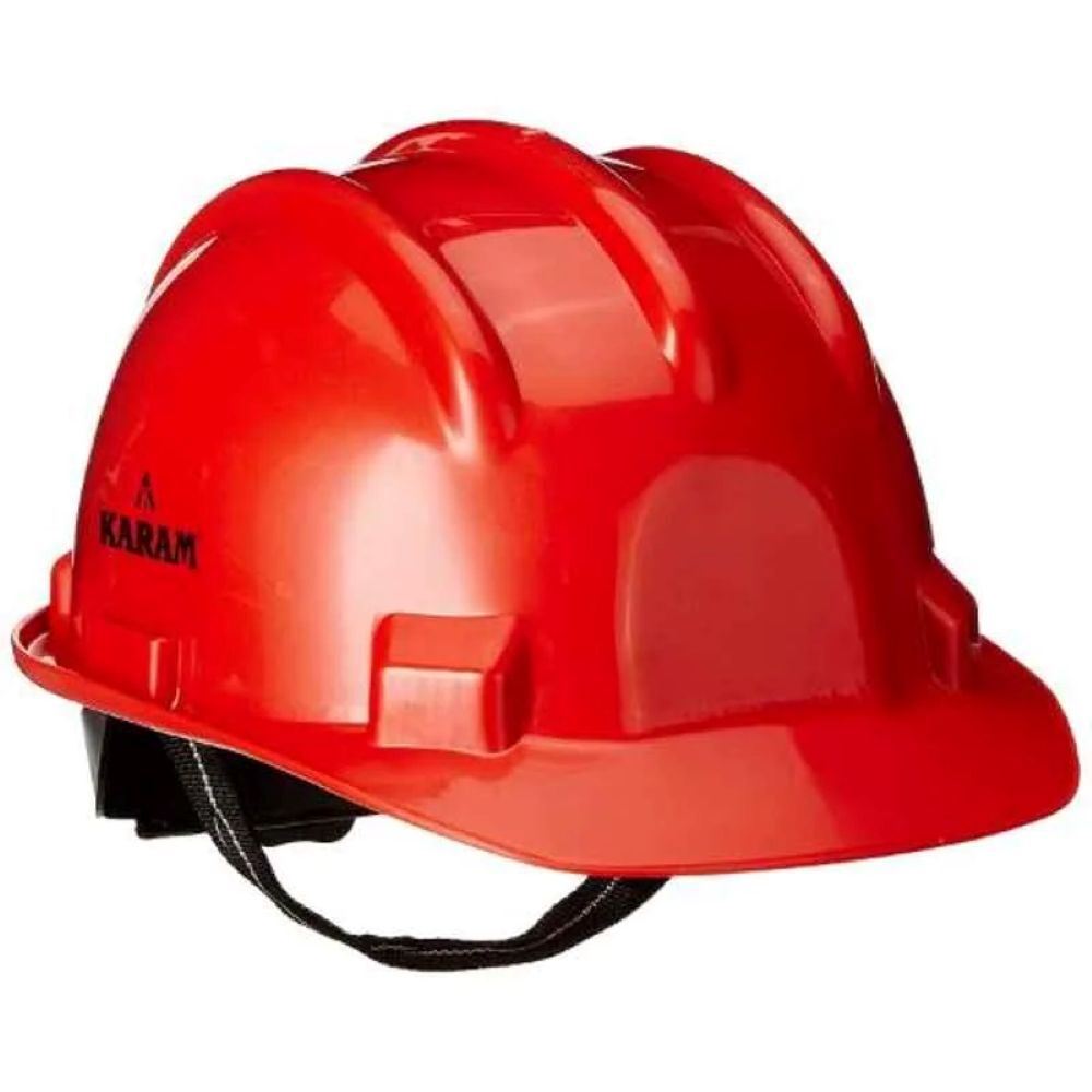 Safety Helmet - Plastic, Standard Size | Yellow, Waterproof, Unisex Design For Enhanced Durability And Protection In Outdoor Environments