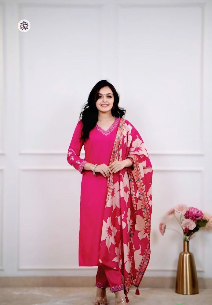 Pair Of Top-bottom & Dupatta - Color: Multicolor