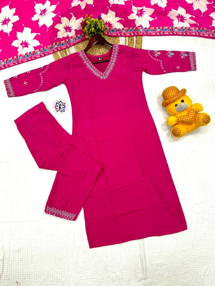 Pair Of Top-bottom & Dupatta - Color: Multicolor