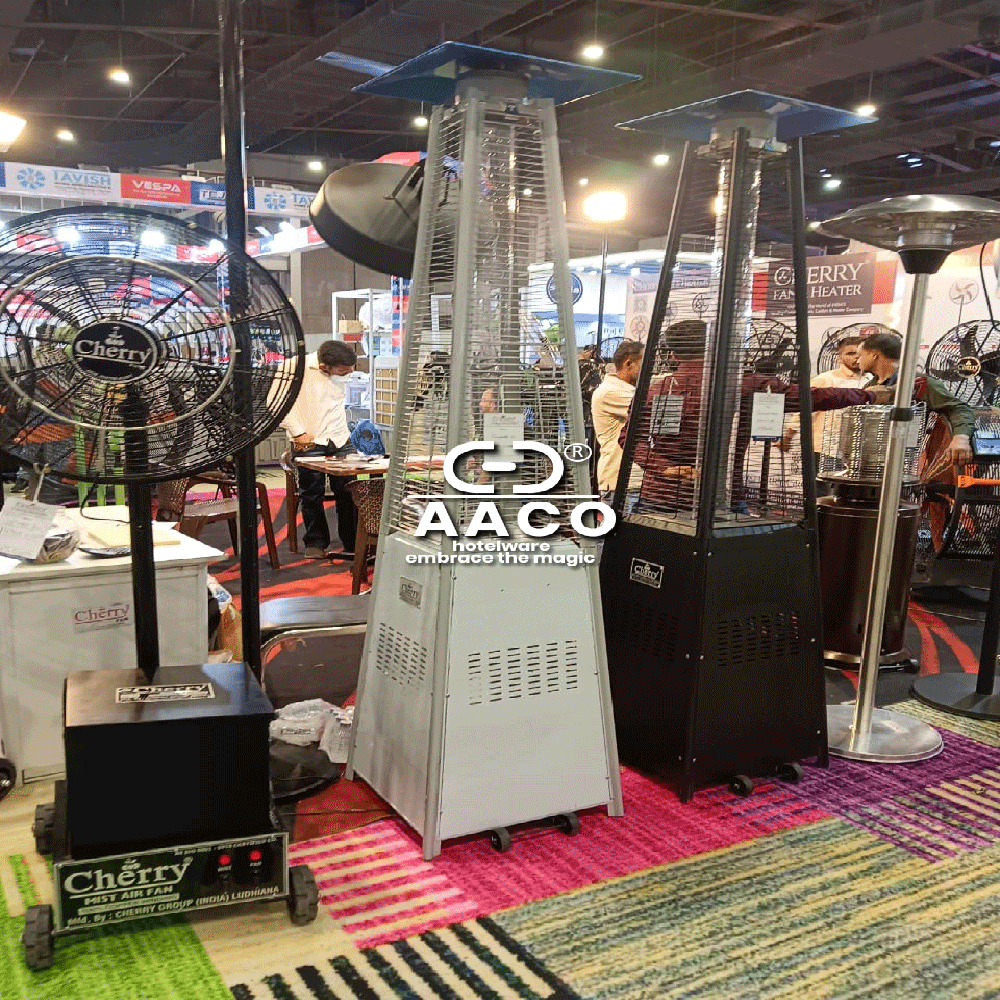 Pyramide Gas Patio Heater - Material: Stainless Steel