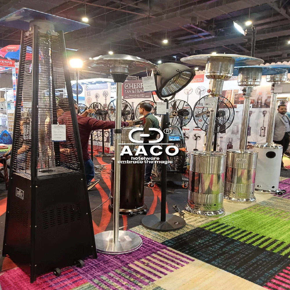 Pyramide gas patio heater