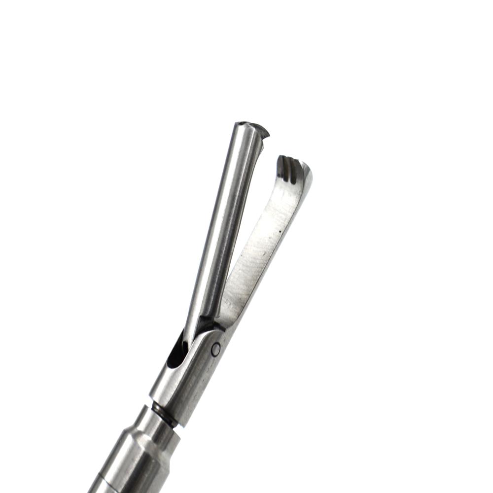 10mm Claw Forcep - Stainless Steel, 330mm Length, Black & Silver | Ergonomic Handle, Single-action Toothed Jaw, Fully Autoclavable