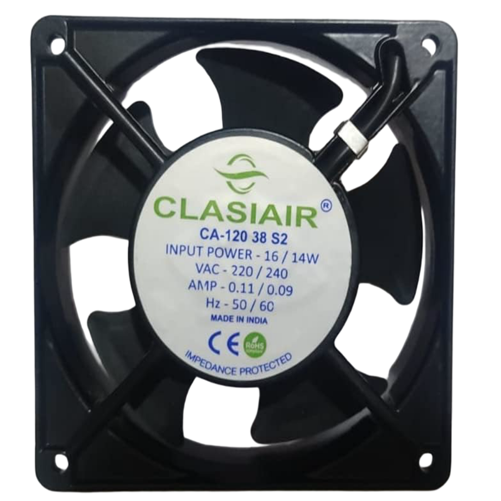 Clasiair Ca-120 38 S2 Axial Fan - Color: Black