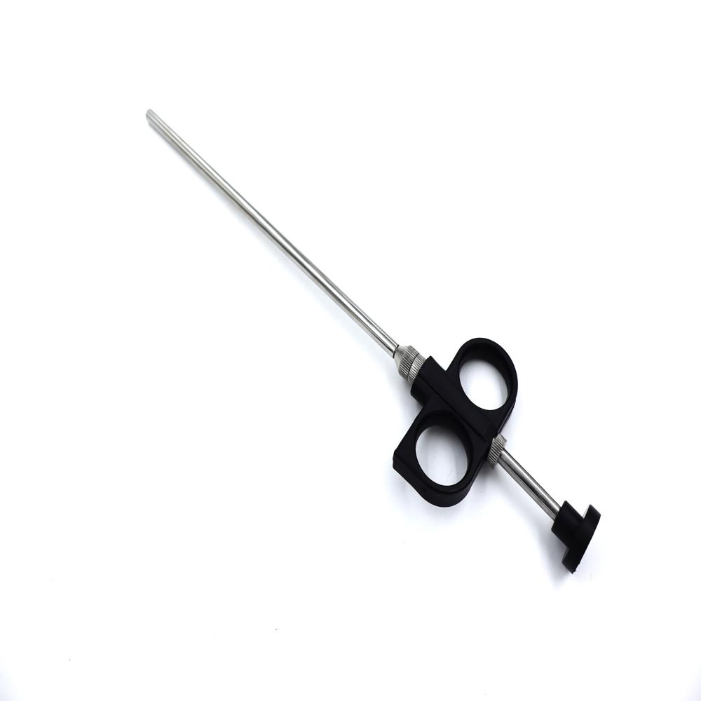 Ring-Type Port Closure Surgical Instrument - Stainless Steel Standard Size Black Silver | Ergonomic Handle One-Handed Operation Reliable Wound Closure