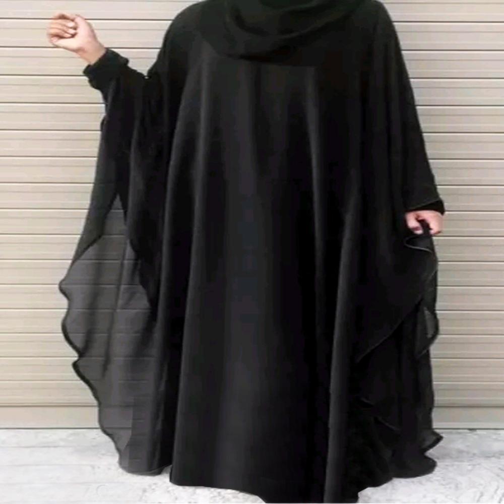 Black Abaya Embroidery Work Burqa For Women Modest Wear Stylish Dubai Abaya