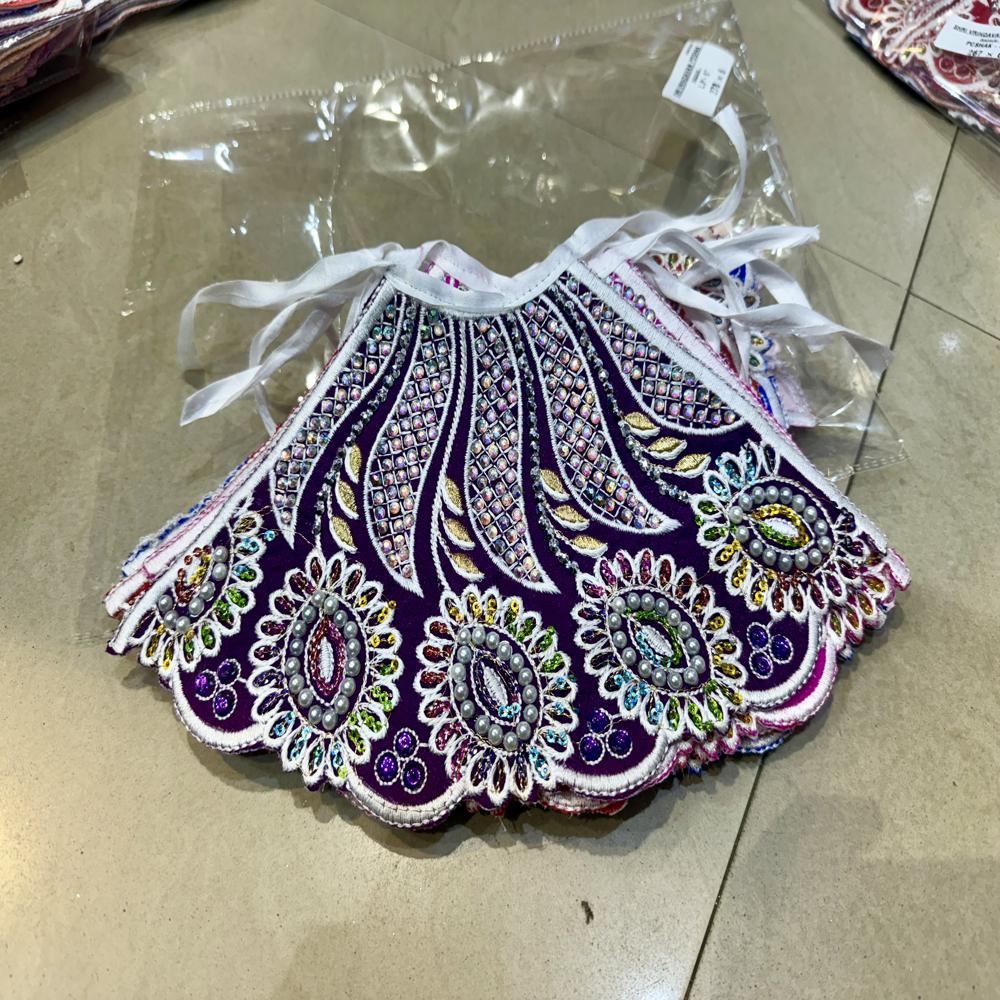 Mata Rani Lehenga Patka / Khatu Shyam Ji Dress - Color: Multicolor