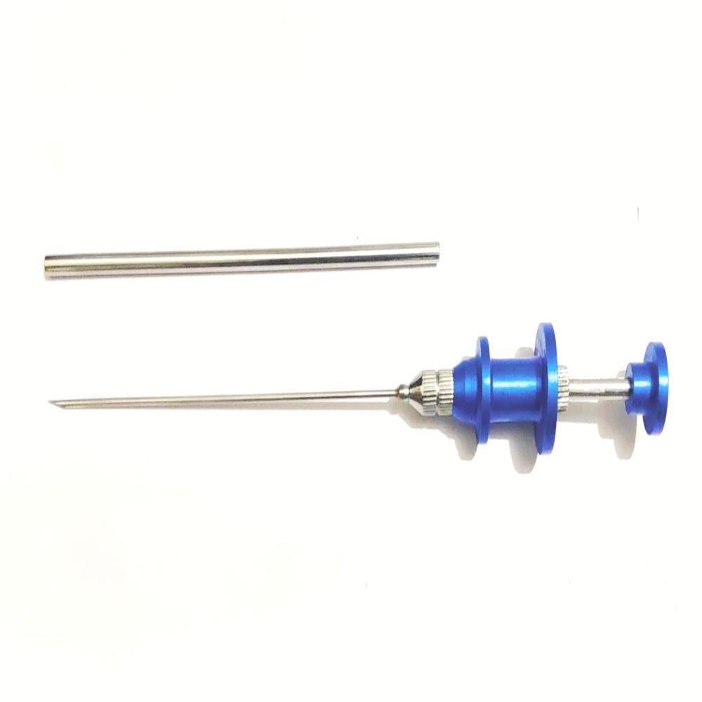 Port Closure with Safety Pipe - Stainless Steel, Manual Operation, Silver Blue | Ergonomic Design, Autoclavable, Minimizes Visceral Injury