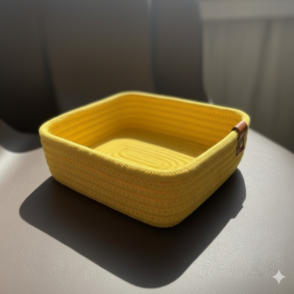 Handmade Jute decorative hamper basket with lock