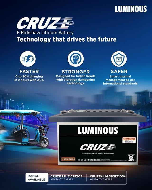 E Rickshaw LI battery