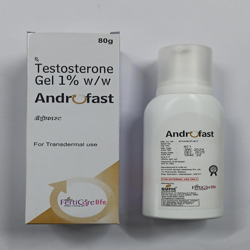 Androfast Testosterone 1% Gel