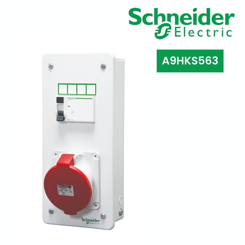 A9hks563-acti 9 - Pk P&s - Single Door - 63a - 5 Pin - Application: Power Socket Distribution