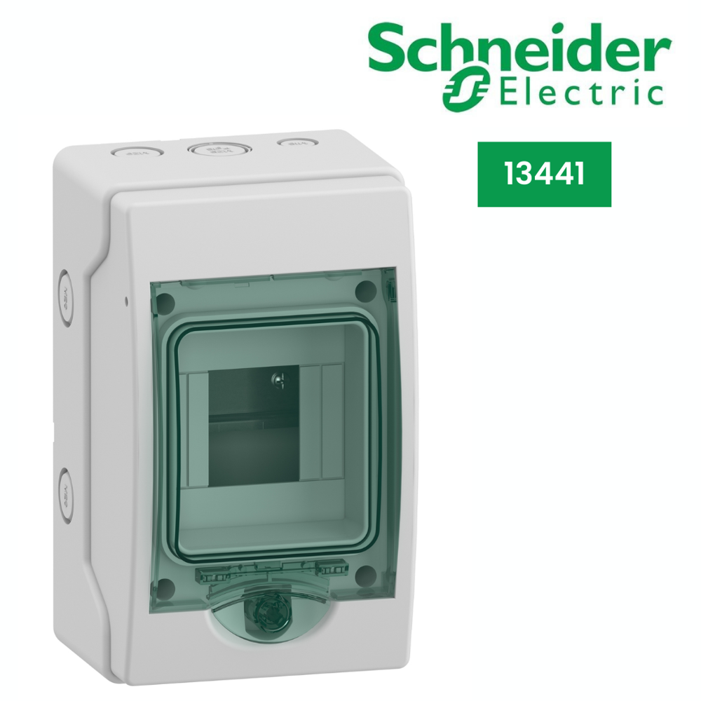 13441-mini Kaedra - For Modular Device - 1 Openings - 4 Modules - 2 Terminal Blocks - Color: The Colour Of The Enclosure Is Light Grey (ral 7035).