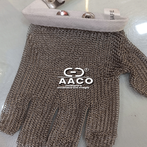 Metal Mesh Hand Gloves - Material: Stainless Steel