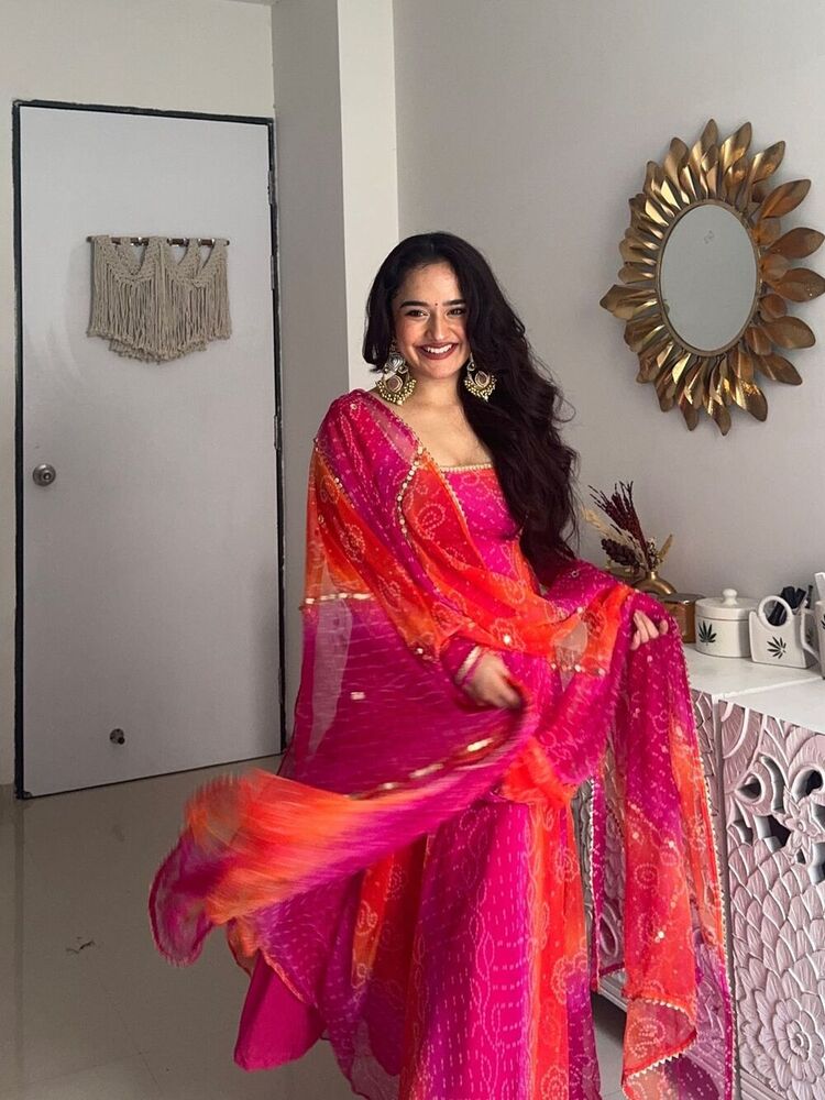 COMFORTABLE GOWN WITH FAUX GEORGETTE FABRIC WITH PRINTED WORK WITH STITCHED PANT AND DUPATTA