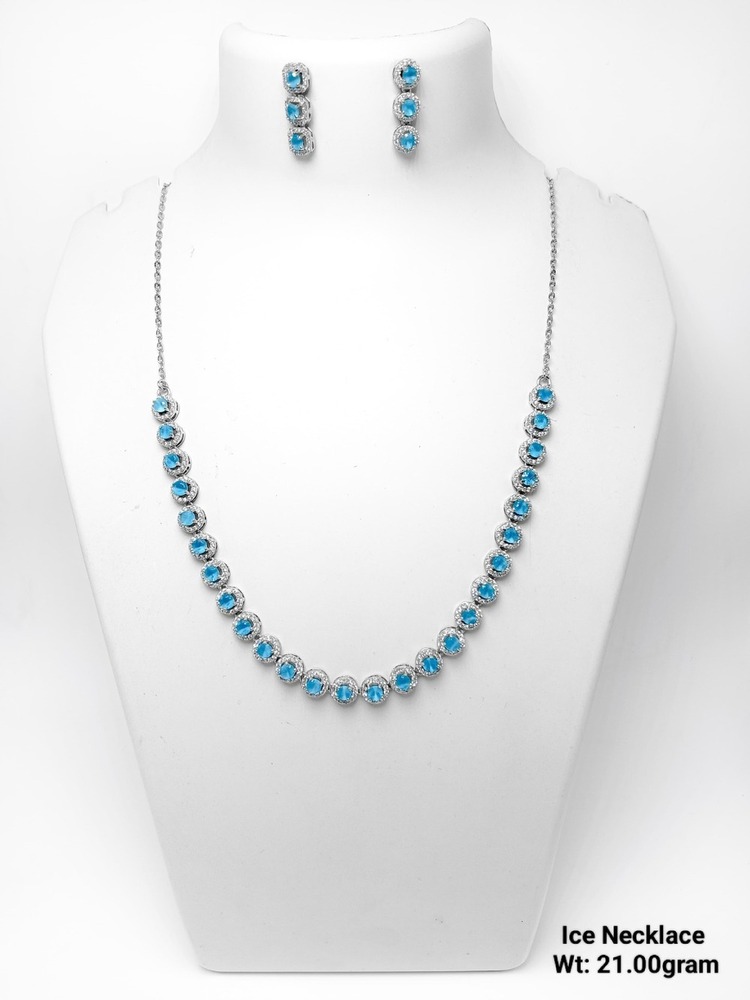 92.5 Silver Ice Nacklace