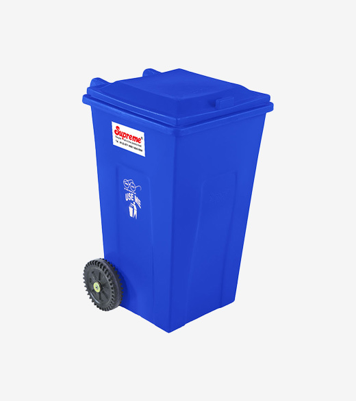 Dustbins Wheeled Garbage Bins 120 Ltr - Color: Blue