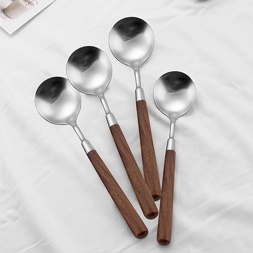 Top Selling Wooden Handle Brass Metal Flatware Cutlery Set Spoon And Knife Cutlery Flatware - Application: Hotels