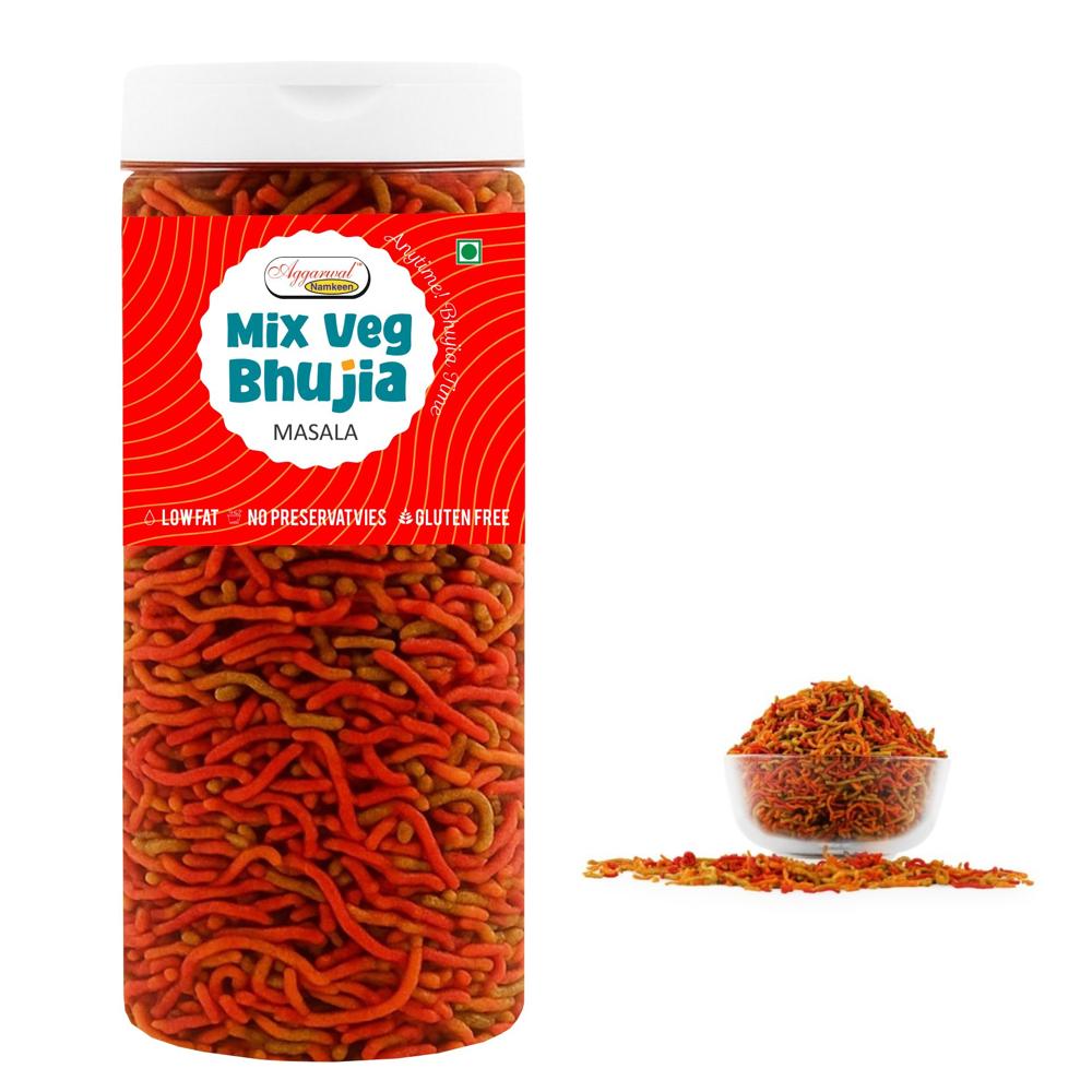 Mix Vegetable Masala Bhujiya - Feature: No Artificial Colors Or Flavors