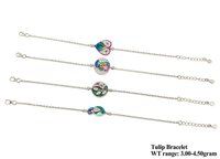 92.5%  Silver Tulip Bracelet