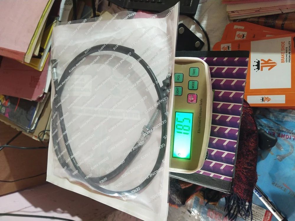 Bike Throttle Cable - Color: Black