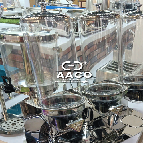 Silver Stainless Steel Juice Dispenser - Power Source: Electric