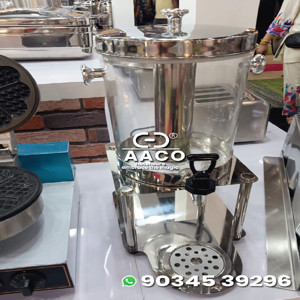 Silver Stainless Steel Juice Dispenser,