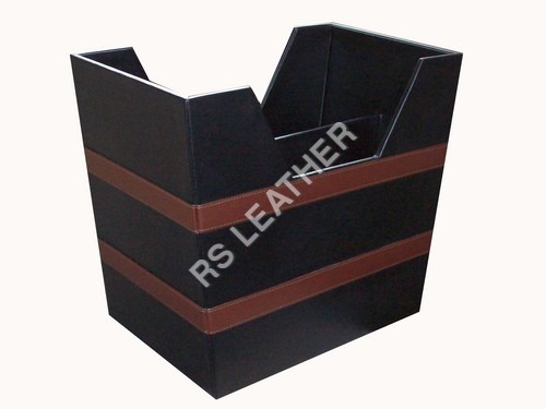 Leather Magazine Display Holder