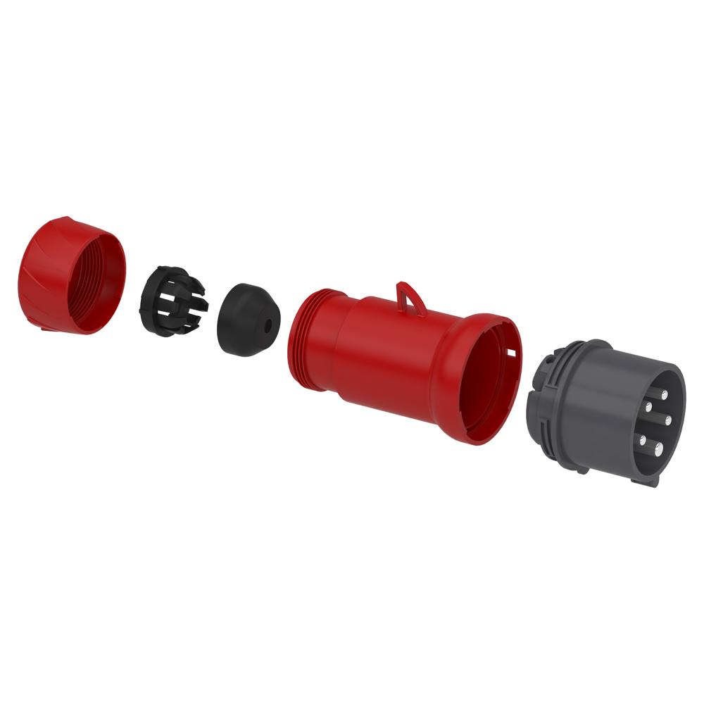 Wander Plug And Socket-pke16m423 - Color: Grey (Ral 7035)