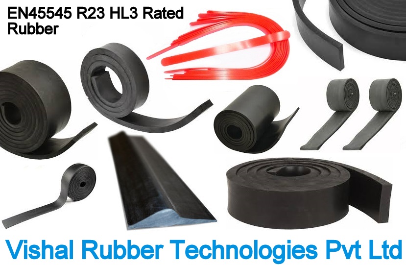 Fire Retardant EN45545 R23 HL3 Rated Rubber Products