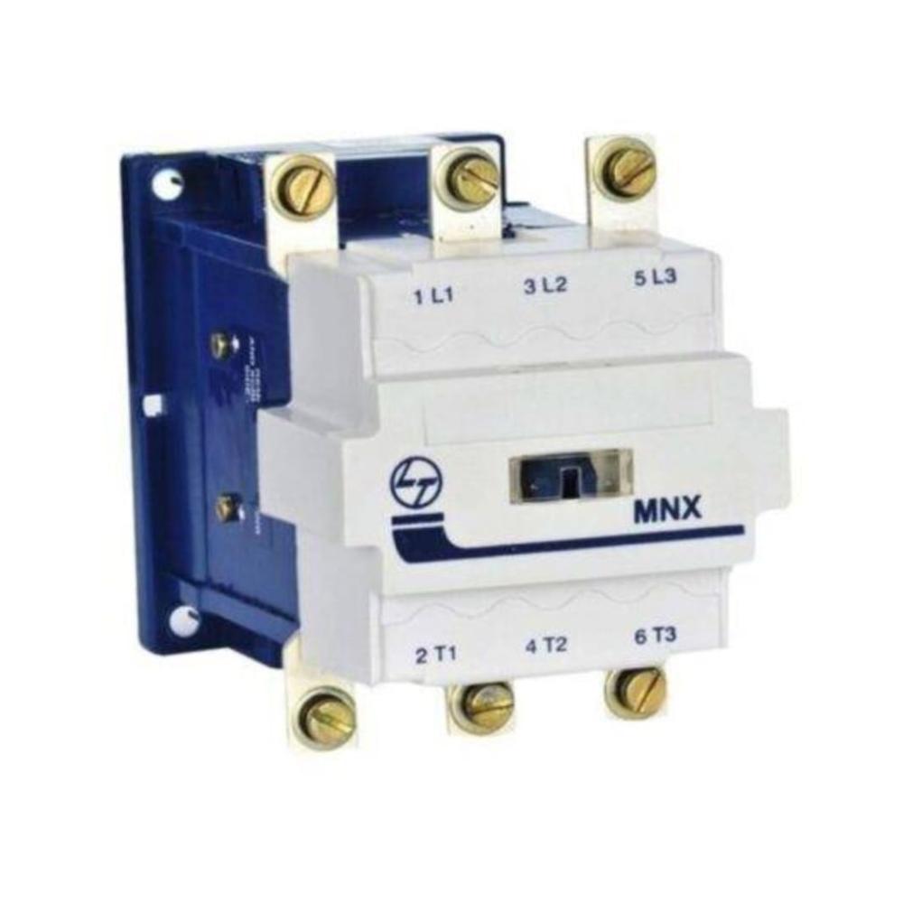 L&t Mnx 75 Series Power Contactor - Standard Size, Blue And White Color | Application: Automation, Single Phase, 50hz, Rated Voltage: 240v, 1-year Warranty