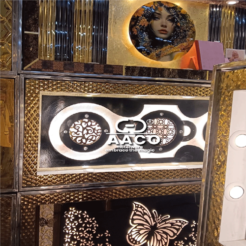 Stainless Steel Catering Display Counters - Color: Golden