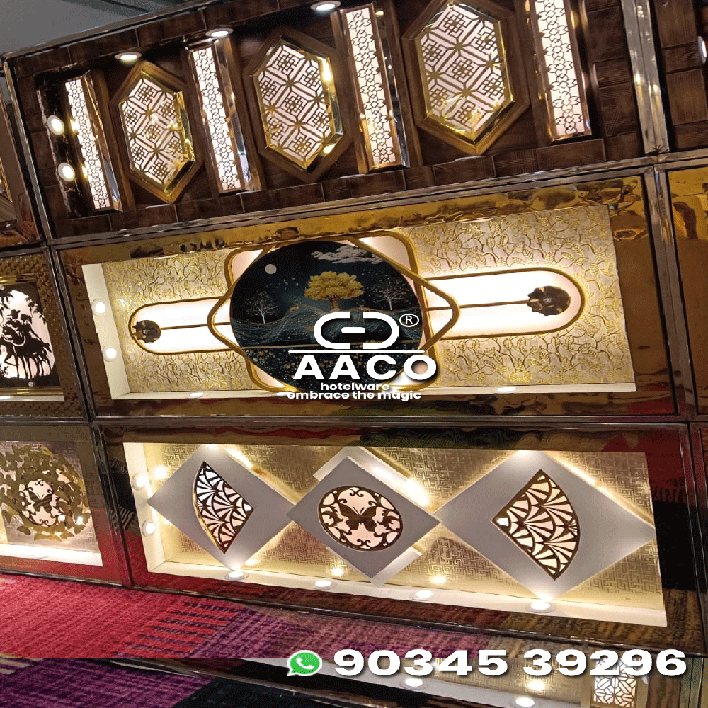 Ctering Counters Background Stainless Steel Catering Display Counters - Color: Golden at 1200 INR ...