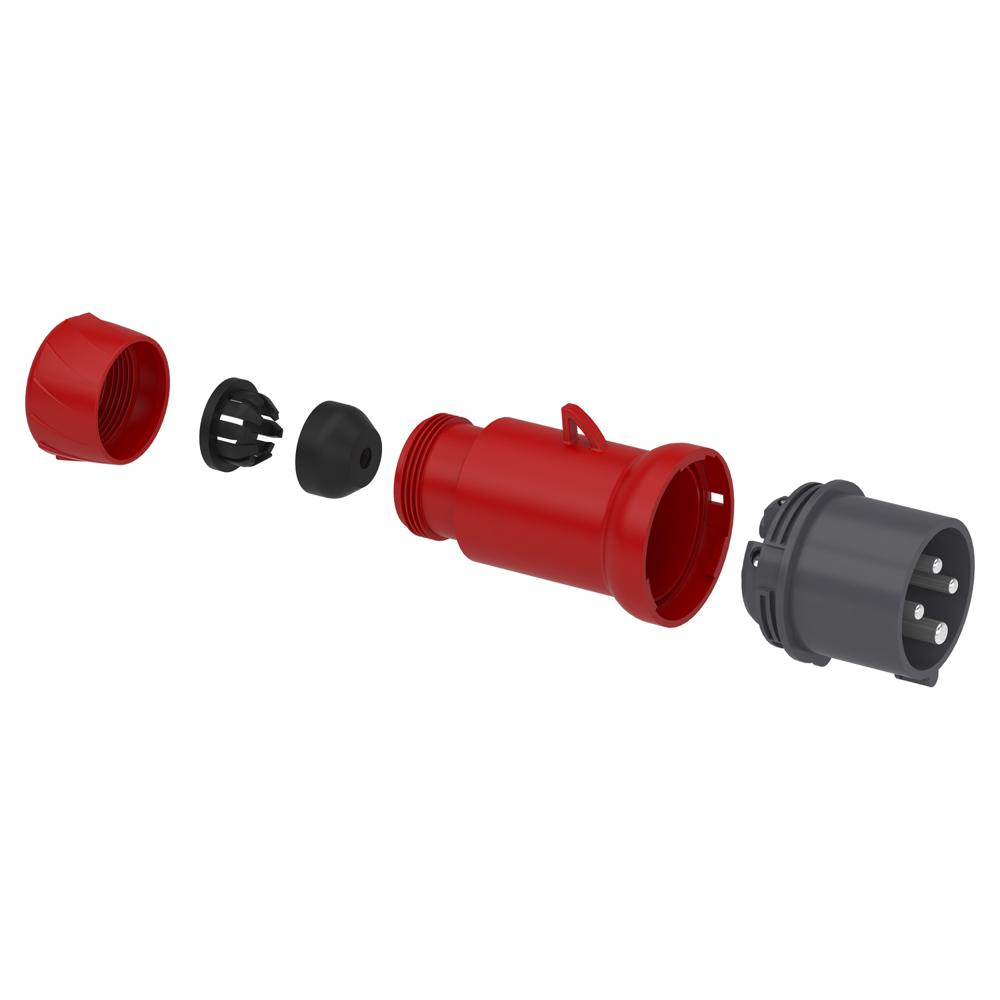 Wander Plug And Socket-pke16m435 - Color: Grey (Ral 7035)