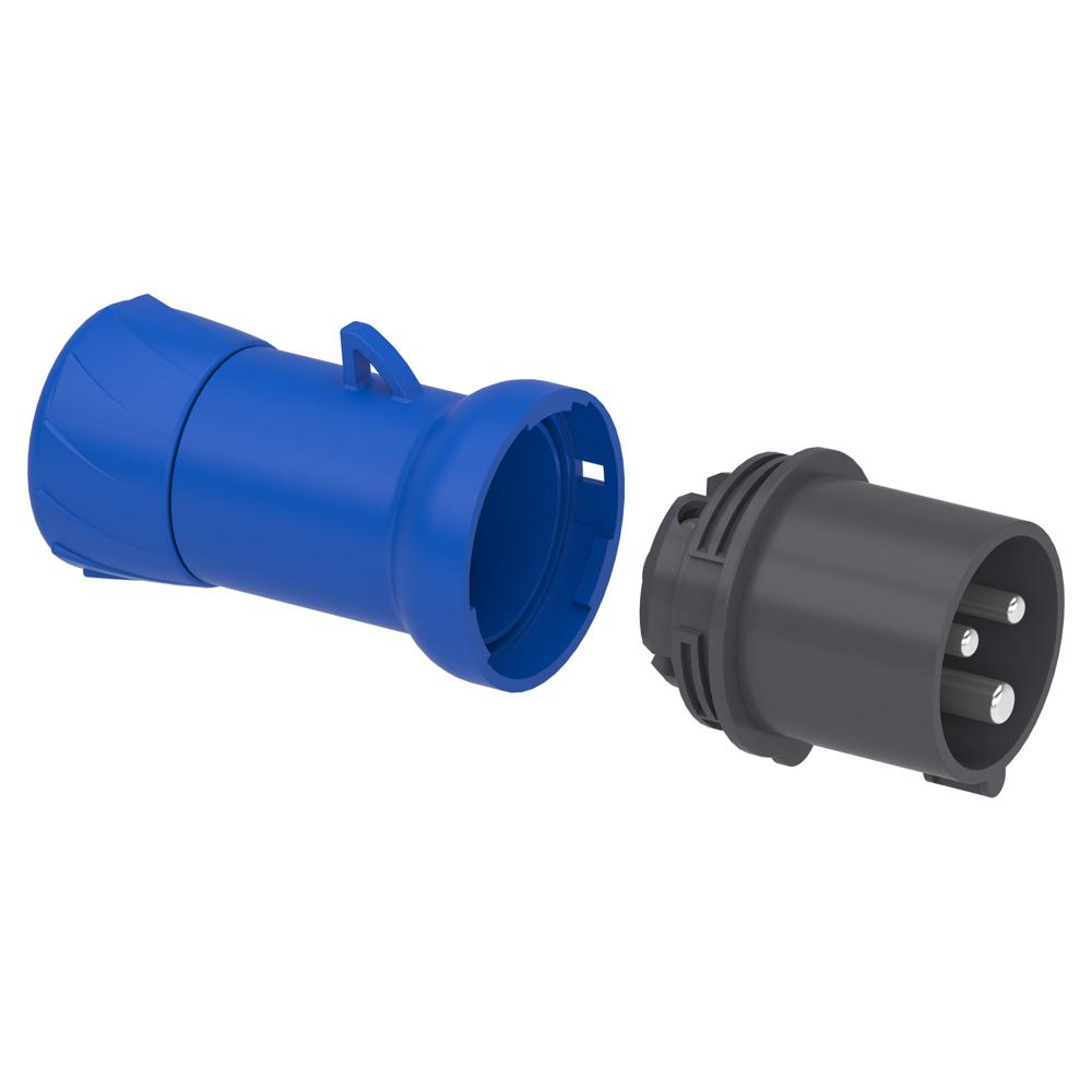 Wander Plug And Socket-pke16m435 - Color: Grey (Ral 7035)