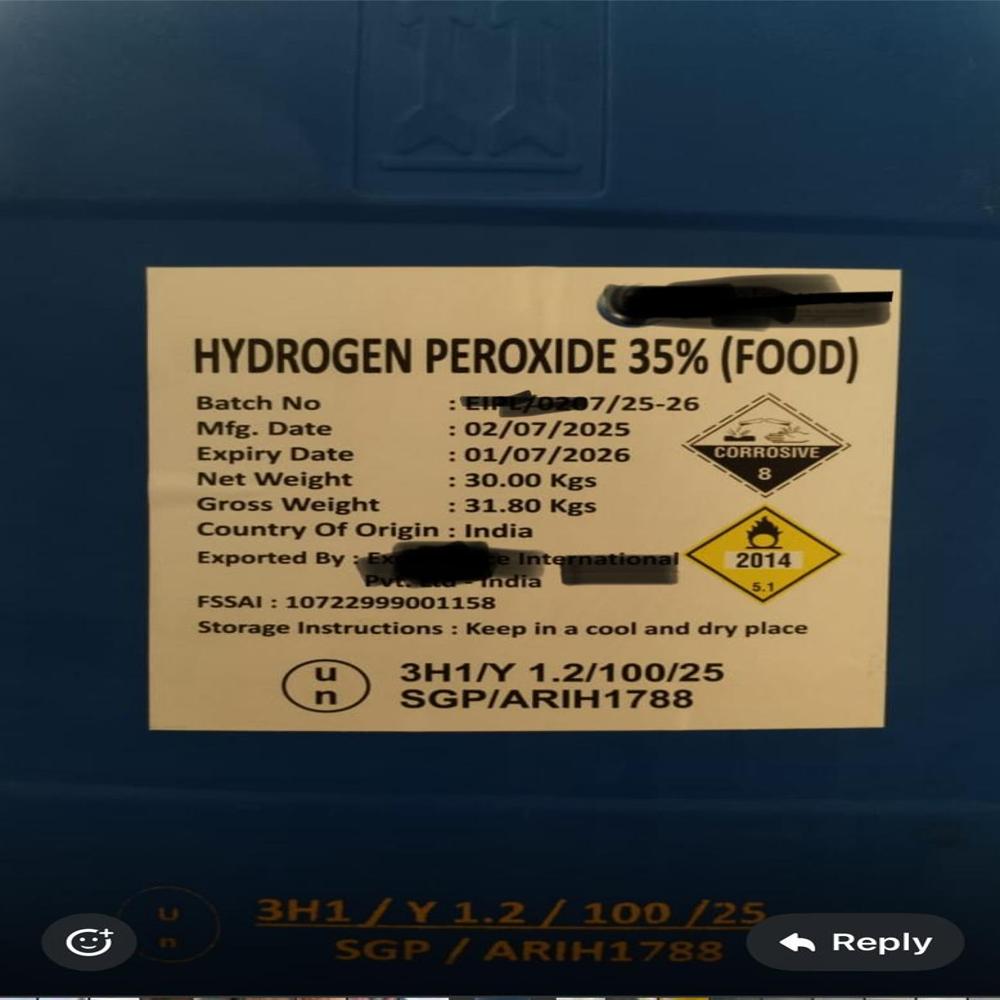 hydrogen peroxide food grade