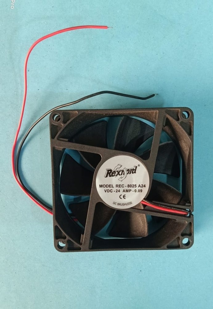 Rexnord Rec-8025 A24 24V DC 0.09A 12038mm METAL Axial Cooling Fan